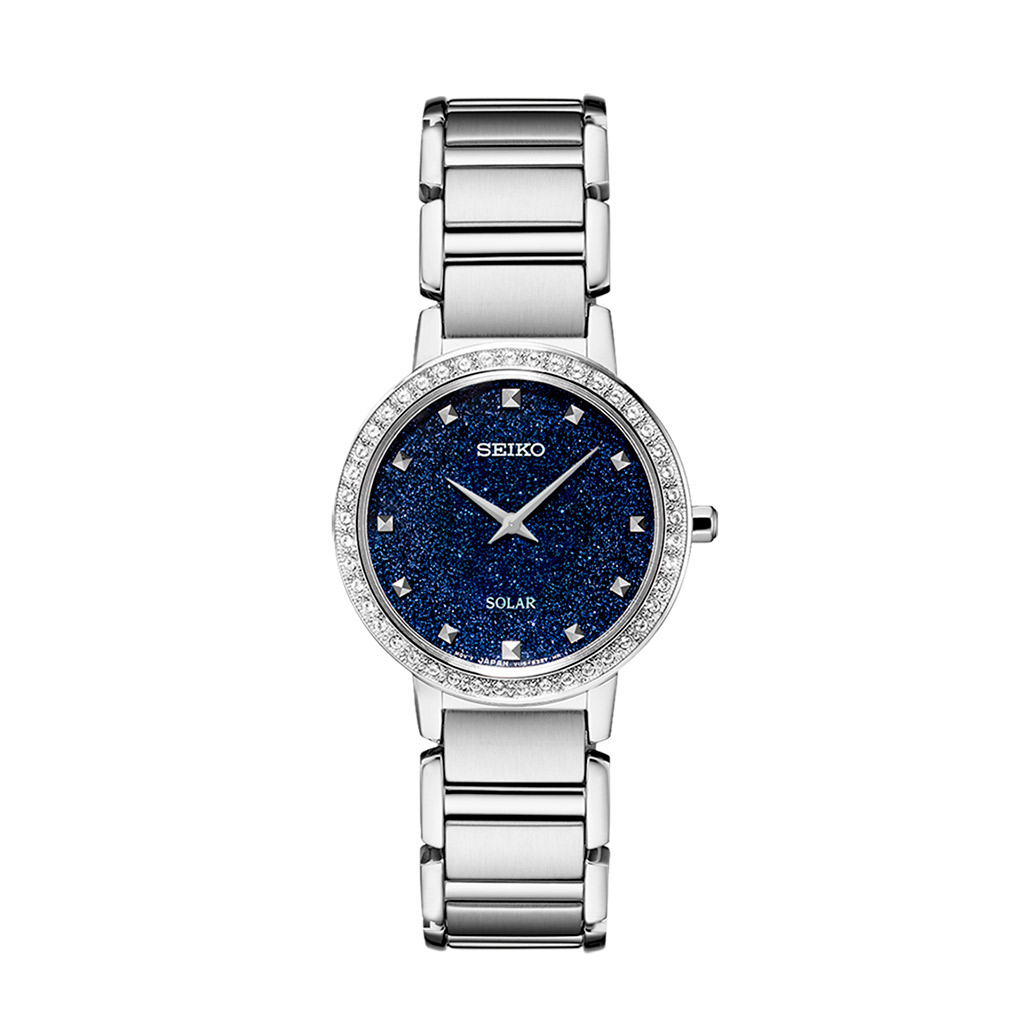 Seiko Ladies Blue Solar Watch SUP433P - Grieve Diamond Jeweller