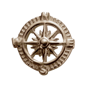 Stow Rose Compass Charm