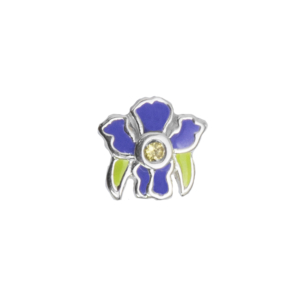 Stow Feburary Iris Charm