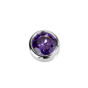 Stow Amethyst CZ Charm