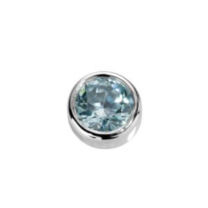 Stow Aquamarine CZ Charm