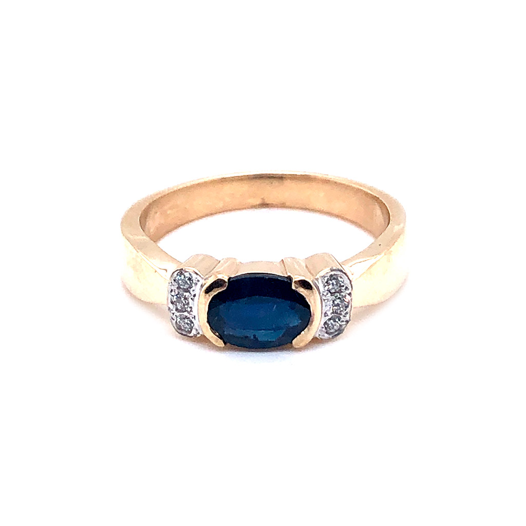 Rubover Sapphire & Diamond Ring - Grieve Diamond Jeweller