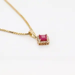 Ruby & Diamond Pendant