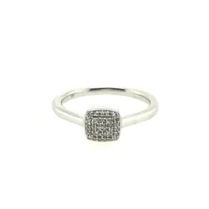 Cushion Cluster Diamond Ring