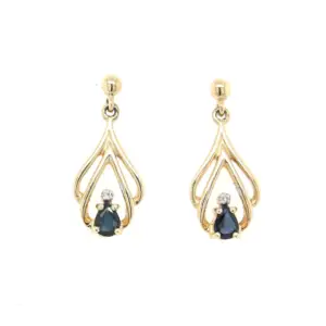 Dangly Pear Shaped Earrings