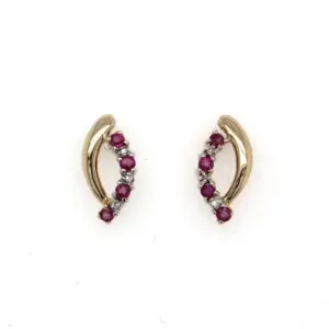 Marquise Gemstone Diamond Studs