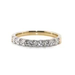 9ct Yellow Gold Diamond Ring