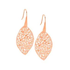 Ellani Rose Filigree Leaf Earrings