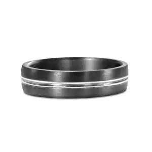 Tantalum & White Gold Wedder