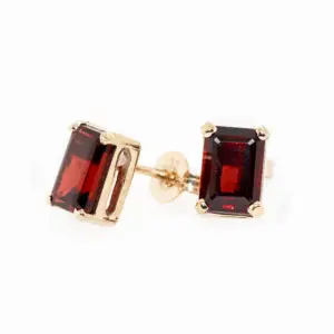 Garnet Stud Earrings