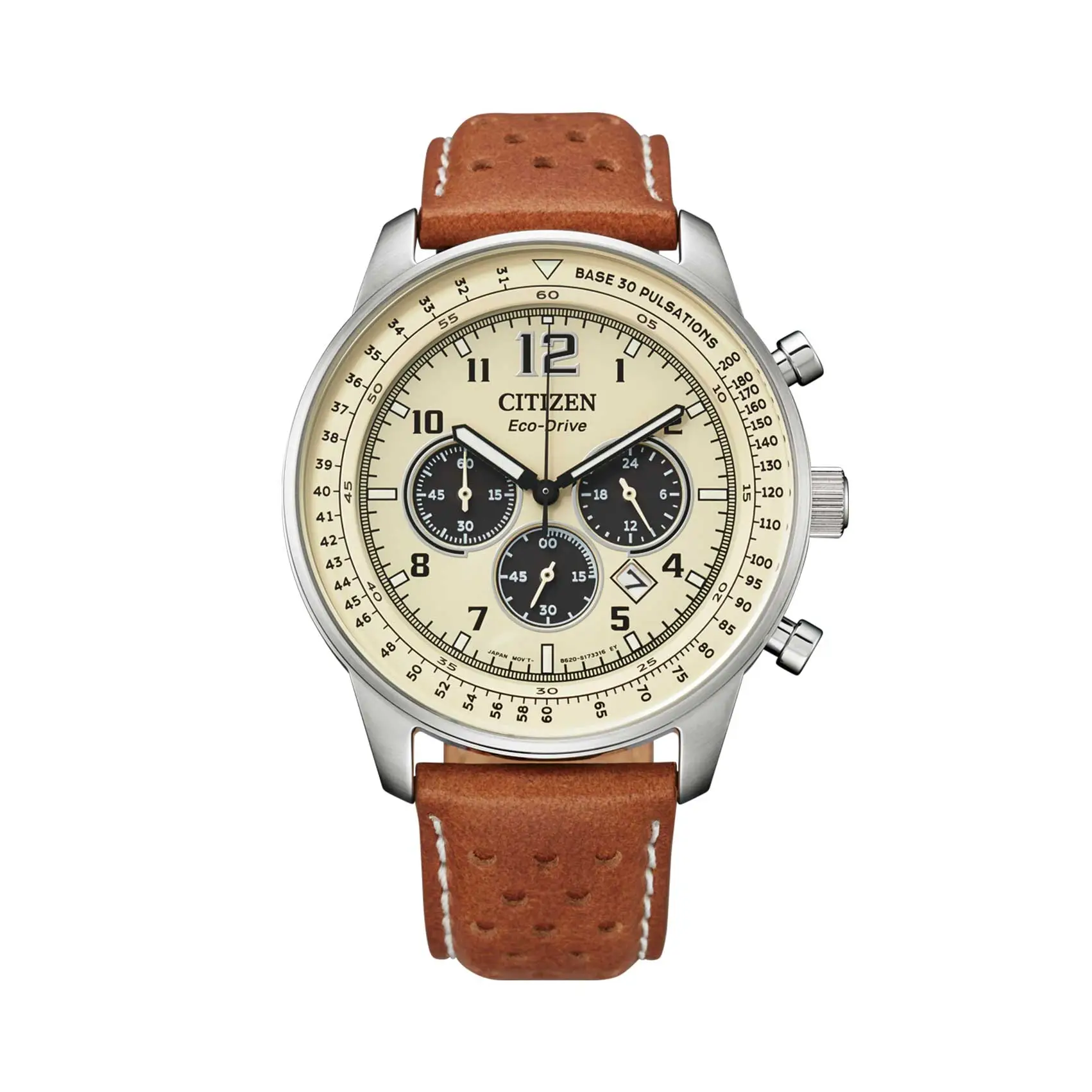 Citizen Leather Chronograph Watch