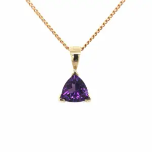 9ct Gold Amethyst Pendant