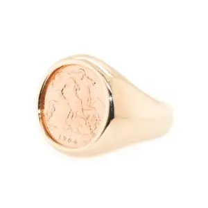 Half Sovereign Dress Ring