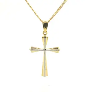 Bitone Cross Pendant