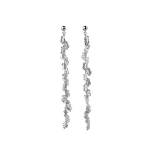 Karen Walker Leaf Drop Earrings