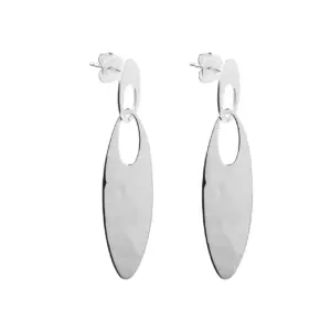 Najo Oval Hammered Earrings