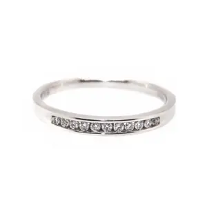 Platinum Channel Set Ring