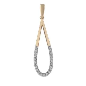 Teardrop Diamond Pendant