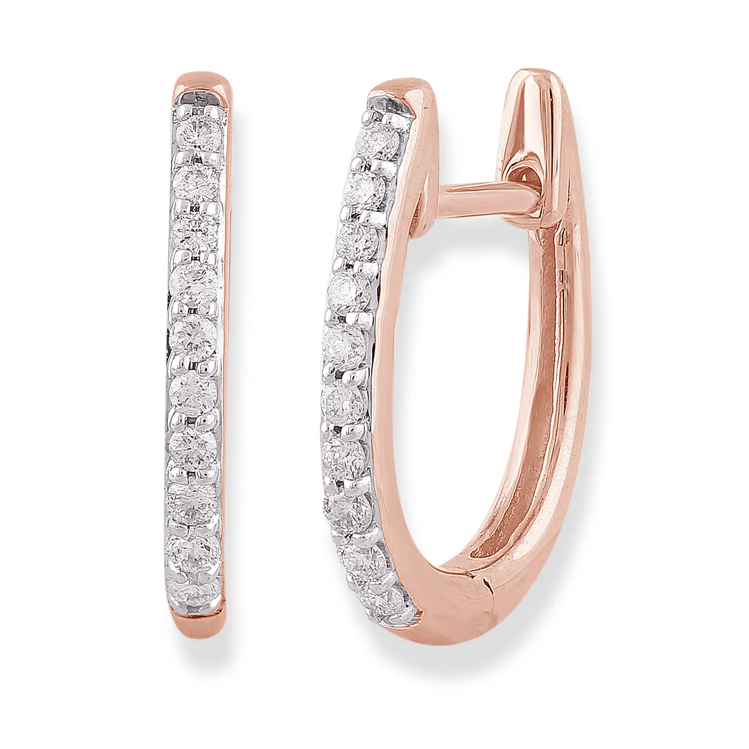 0.15ct Huggie Diamond Hoops - Image 3