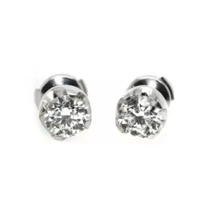 Platinum 2ct Diamond Studs