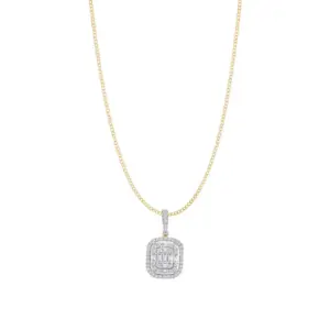 Cushion Shape Cluster Pendant
