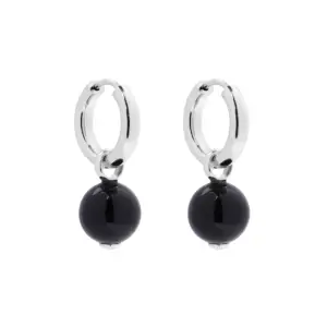 Najo Onyx Drop Hoops