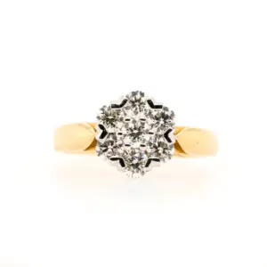 Floral Cluster Diamond Ring