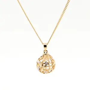 Diamond Set Pendant Necklace