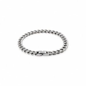 Stainless Steel Large Curb Bracelet