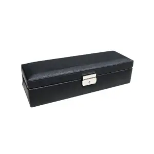Black Leather Watch Box