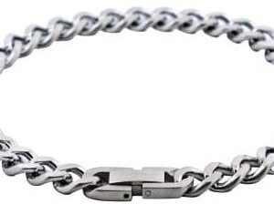 Stainless Steel Large Curb Bracelet