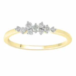 Diamond Cluster Stacker Ring