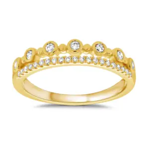 Double Stacker Diamond Ring
