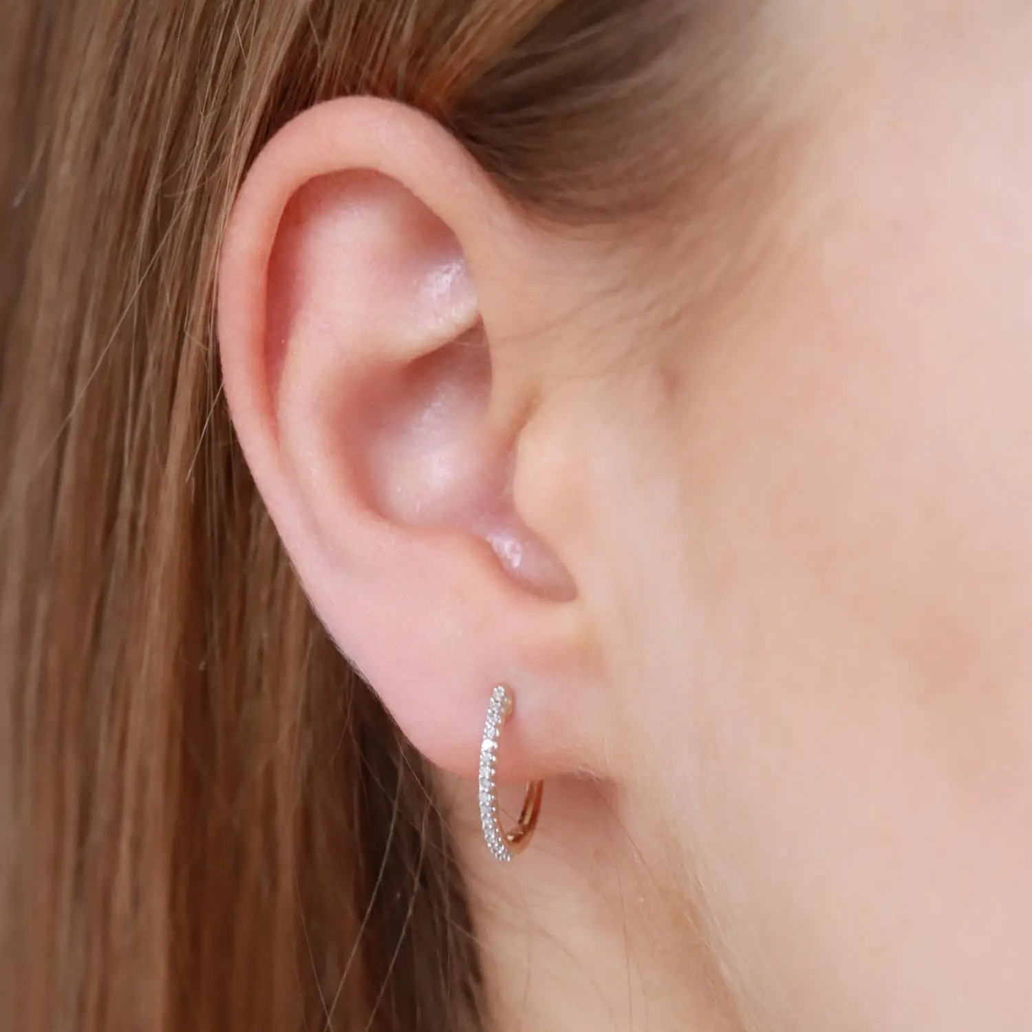 0.10ct Diamond Hoops - Image 4