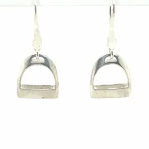 Silver stirrup Earrings