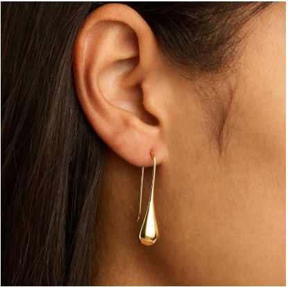 Najo My Silent Tears Yellow Gold Earring E0113 - Image 2