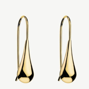 Najo My Silent Tears Yellow Gold Earring E0113