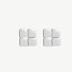 Najo Weave Silver Stud Earrings