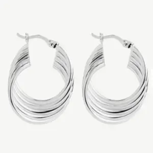 Najo Revival Silver Hoop Earrings E6861