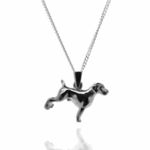 Stirling Silver Dog Pendant