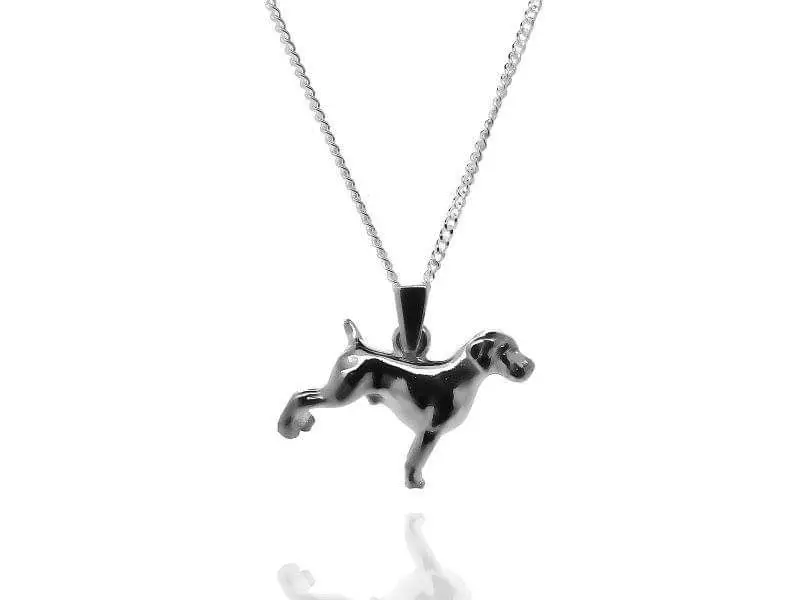 Stirling Silver Dog Pendant