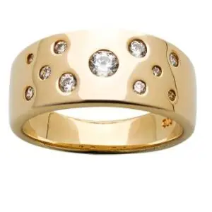 9ct Ladies Diamond Shot Setting .38TDW Ring
