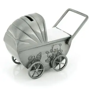 Pewter Pram Money Box