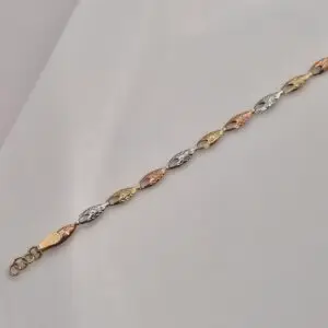 9CT TRI TONE BRACELET