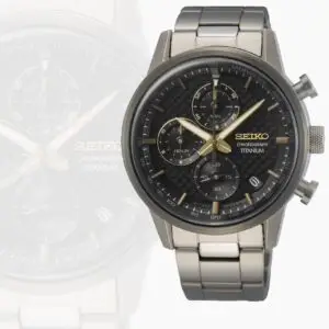 Seiko Titanium Chronograph Watch SSB391P