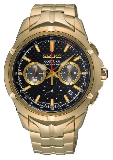 Seiko Gold Plated Contura SSB438P