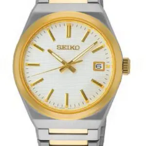 Seiko Men's Yellow Gold-Plated Dress SUR558P