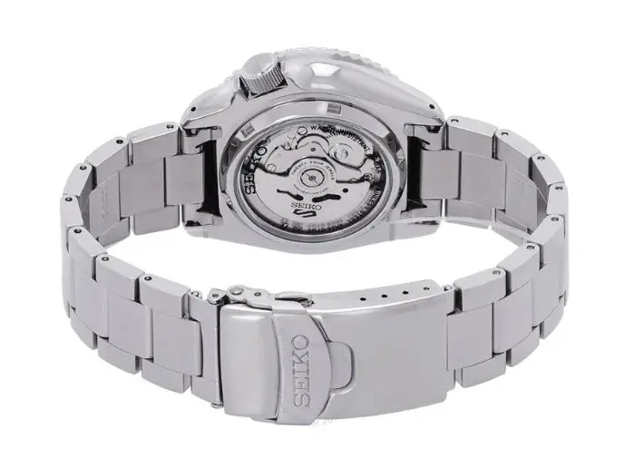 Seiko Stainless-Steel Black Face Sports Watch - Image 2