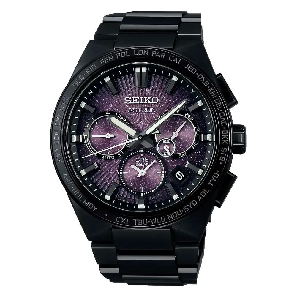 Seiko Gents Astron Purple Sports and Dress Watch SSH123J