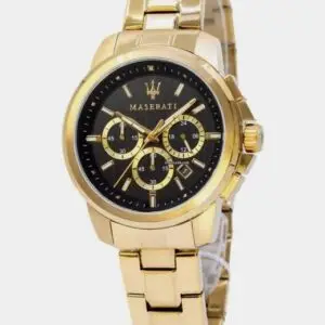 Maserati Men's Golden Chrono Watch